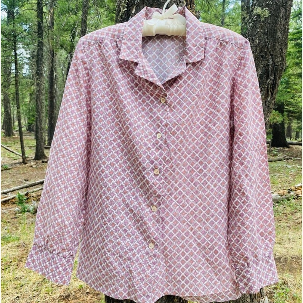 Vintage Geometric Button Up - Picture 2 of 7